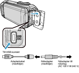 C6B Connect Adapter-AC Cable 100-240